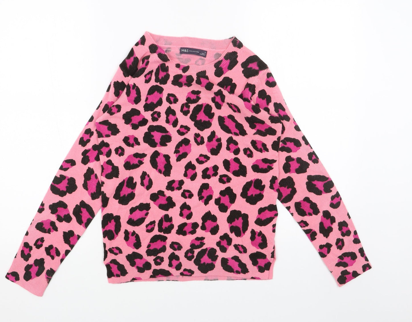 Womens UK Size 6 Marks and Spencer Pink Pullover Jumper
