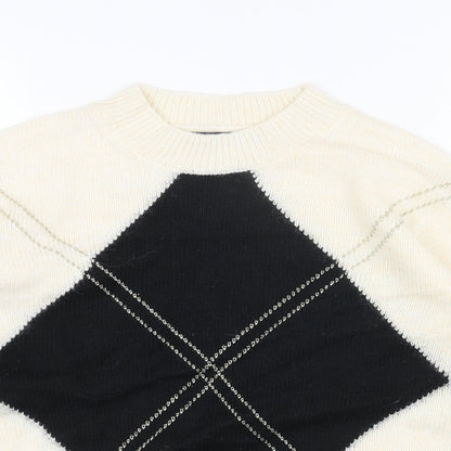 Womens UK Size M Marks and Spencer Black Pullover Jumper