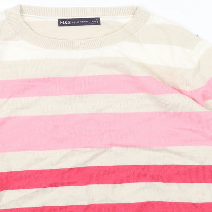 Womens UK Size 6 Marks and Spencer Beige Pullover Jumper