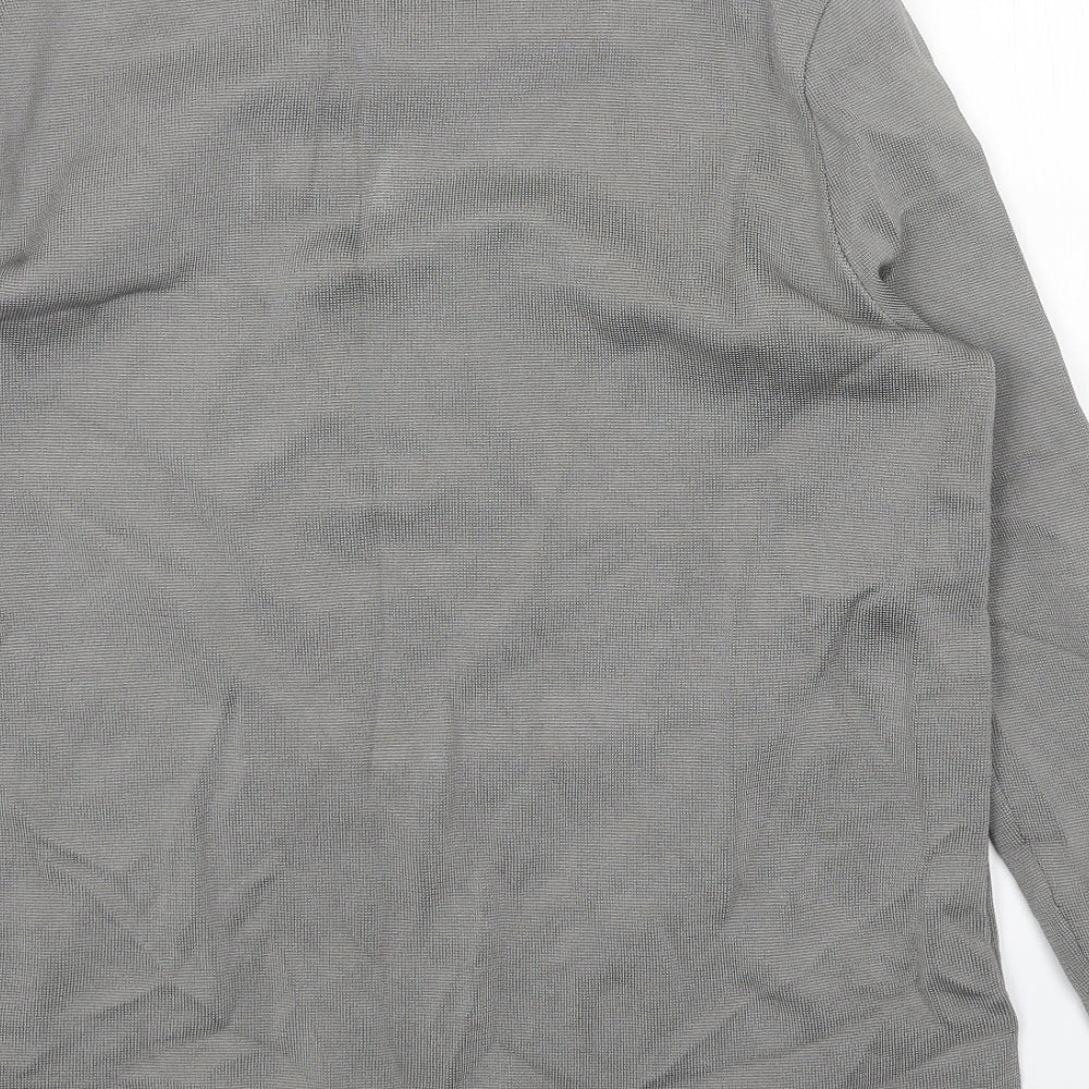 Womens UK Size 14 Per Una Grey Basic T-Shirt