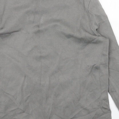 Womens UK Size 14 Per Una Grey Basic T-Shirt