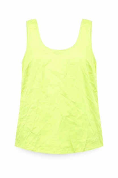 Womens UK Size 12 George Yellow Basic Tank