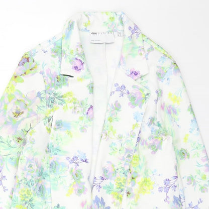 Womens UK Size 8 ASOS White Overcoat