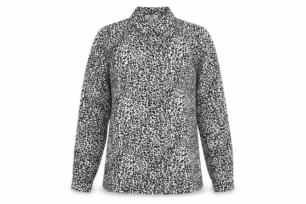 Womens UK Size 12 Papaya Black Basic Button-Up