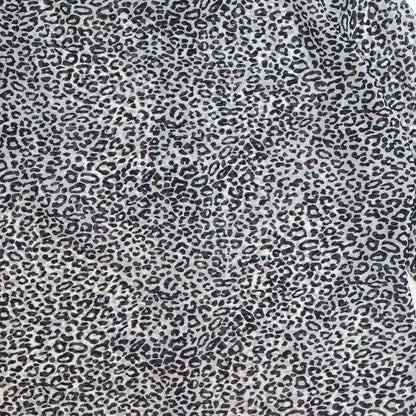 Papaya Womens Black Animal Print Polyester Basic Button-Up Size 12 Collared - Leopard Print