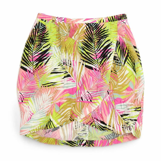 H&M Womens Multicoloured Floral Viscose Tulip Skirt Size 8 Zip