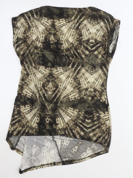 Womens UK Size S Wallis Brown Basic T-Shirt