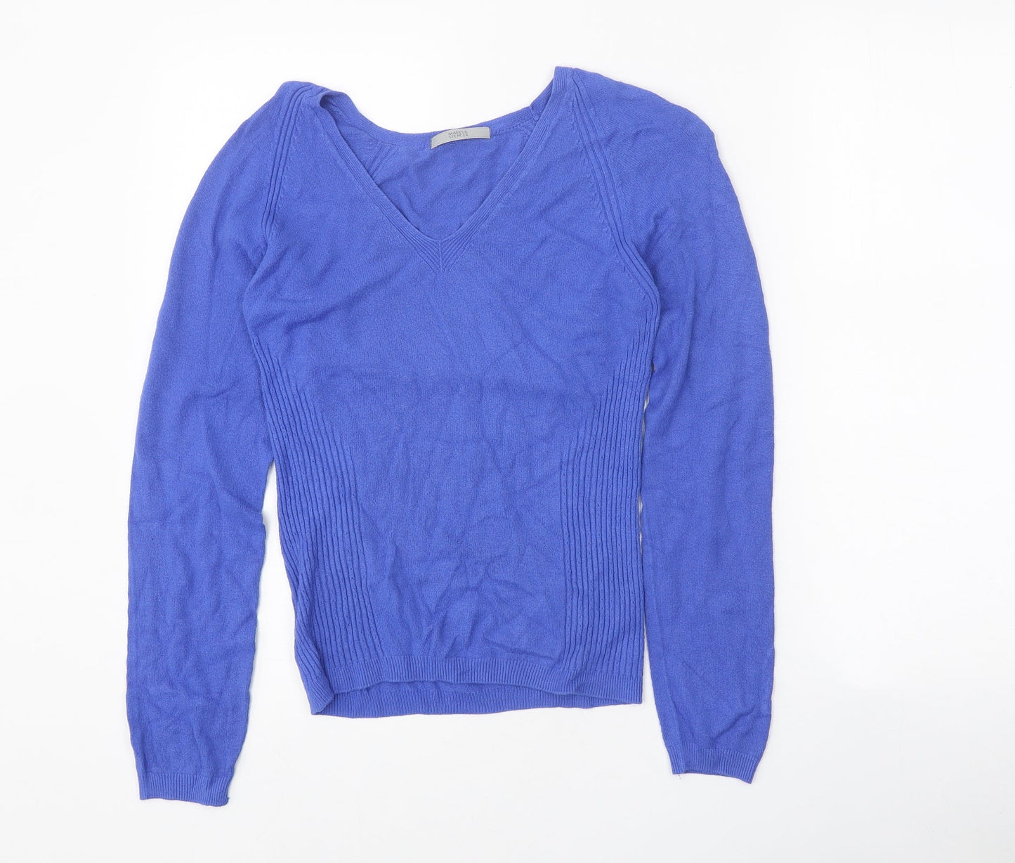 Womens UK Size 12 Marks and Spencer Blue Pullover Jumper