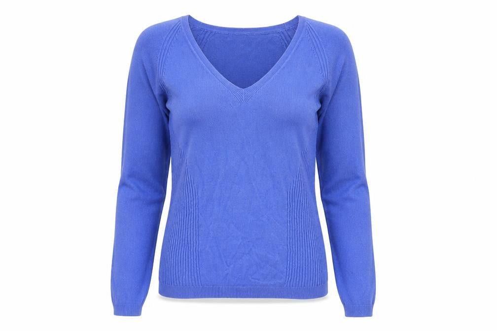 Womens UK Size 12 Marks and Spencer Blue Pullover Jumper