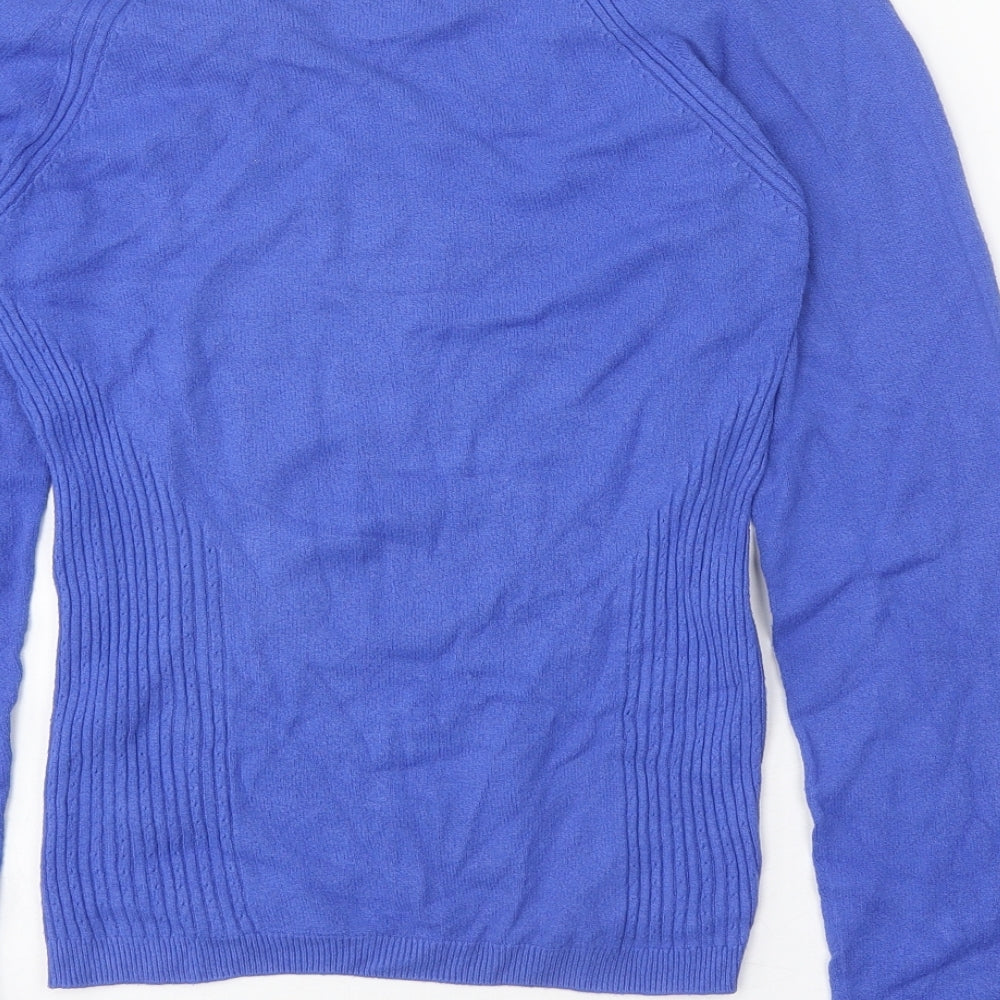Womens UK Size 12 Marks and Spencer Blue Pullover Jumper