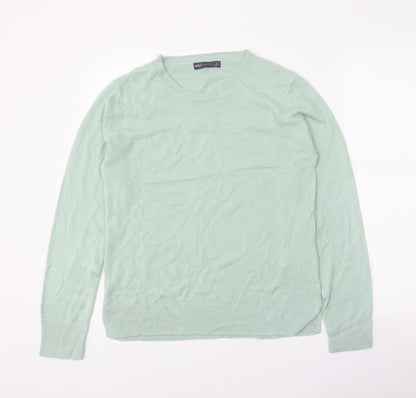 Womens UK Size 12 Marks and Spencer Green Pullover Jumper