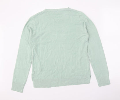 Womens UK Size 12 Marks and Spencer Green Pullover Jumper