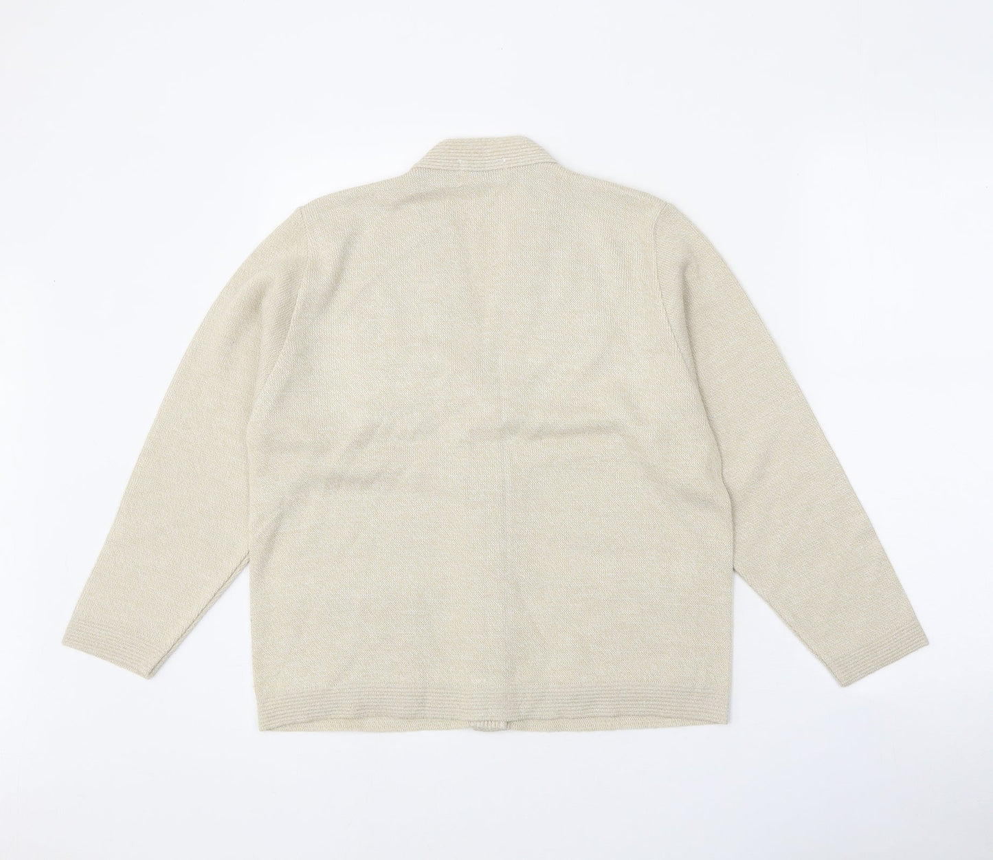 Womens UK Size S Care Beige Cardigan Jumper