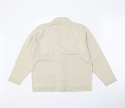 Womens UK Size S Care Beige Cardigan Jumper