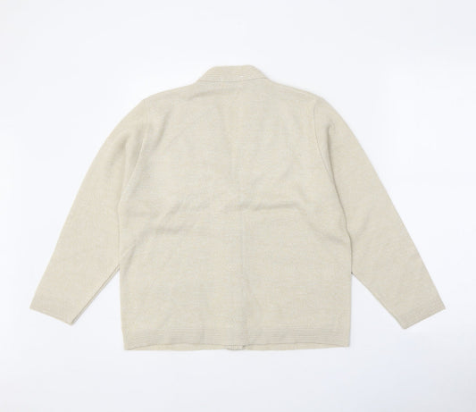 Womens UK Size S Care Beige Cardigan Jumper