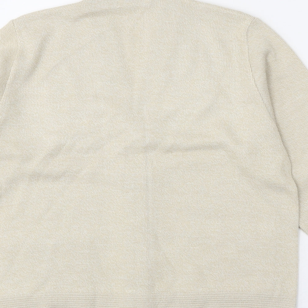 Womens UK Size S Care Beige Cardigan Jumper
