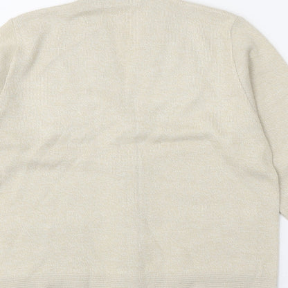 Womens UK Size S Care Beige Cardigan Jumper