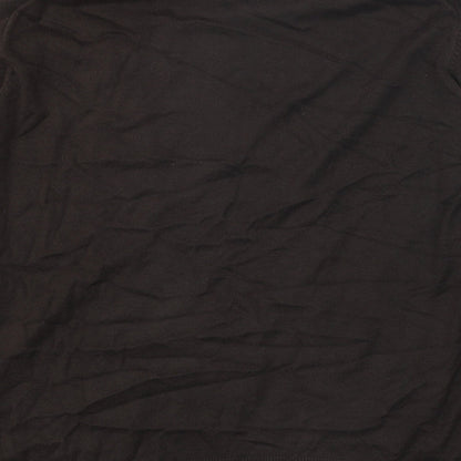 Full Circle Mens Brown V-Neck Cotton Pullover Jumper Size XL