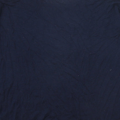 T.R. Pern Womens Blue Boat Neck Acrylic Pullover Jumper Size XS