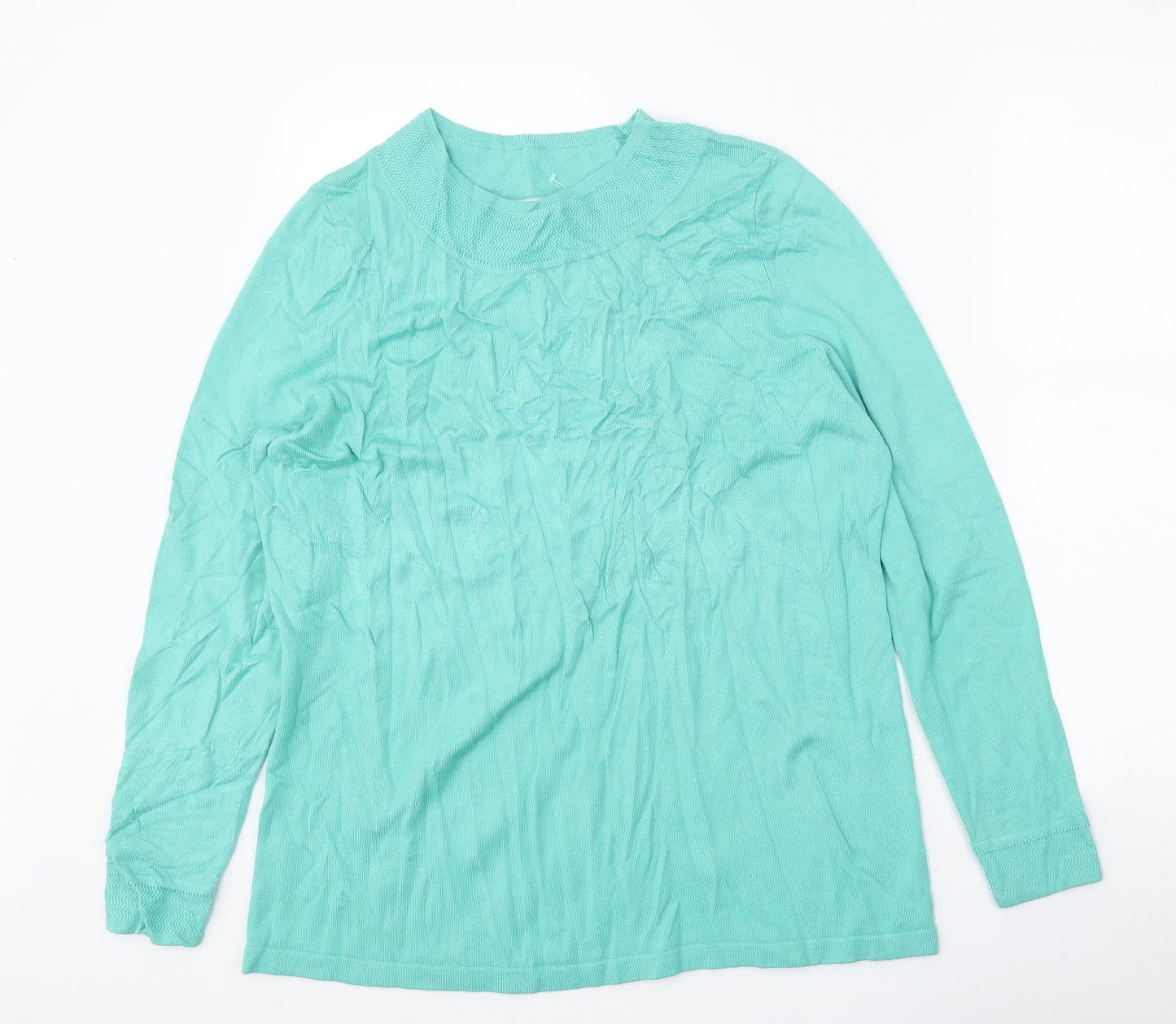Womens UK Size M Bonmarché Green Pullover Jumper