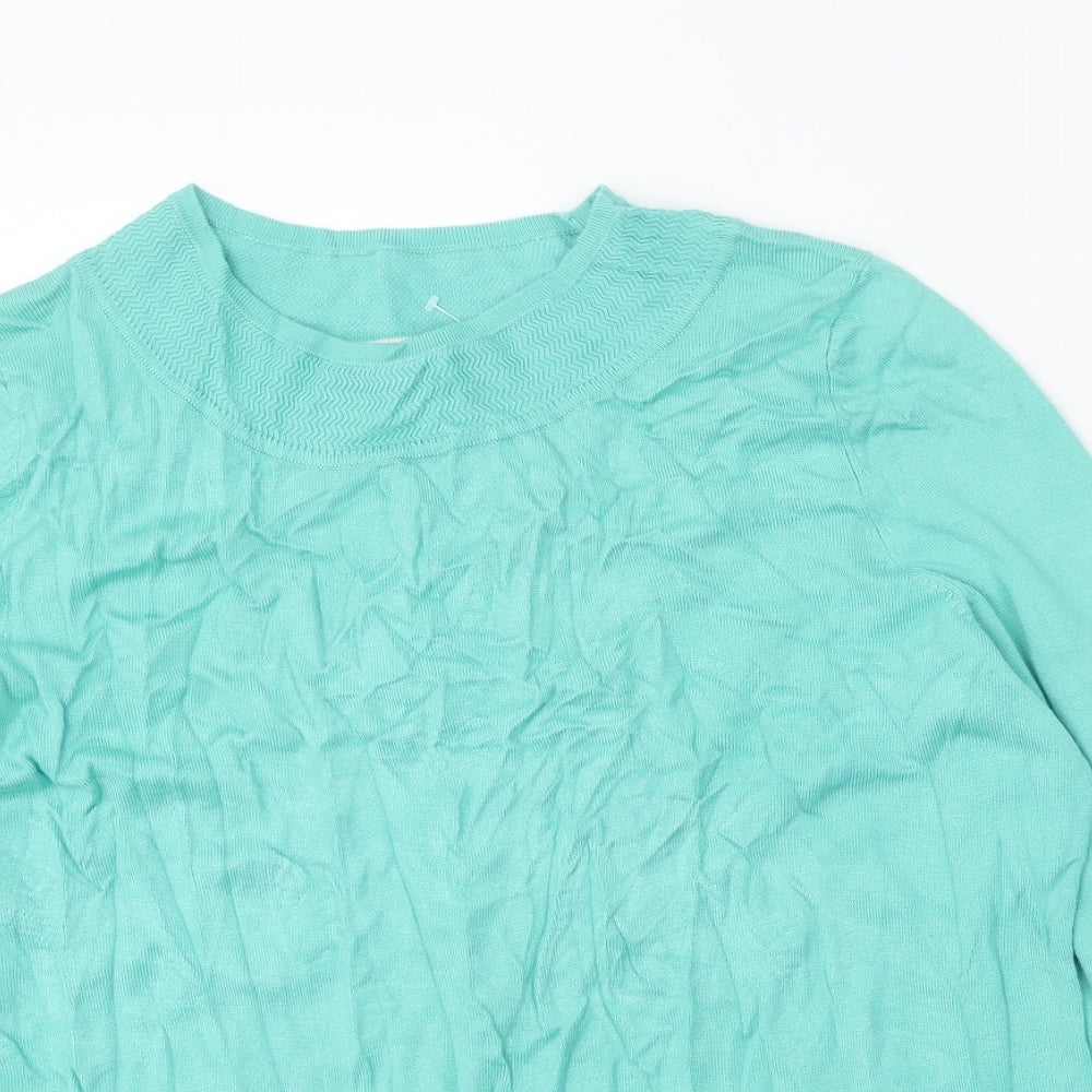 Womens UK Size M Bonmarché Green Pullover Jumper
