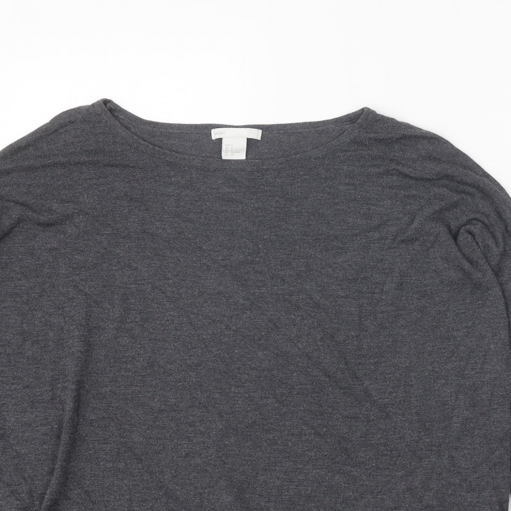 Womens UK Size S H&M Grey Pullover Jumper