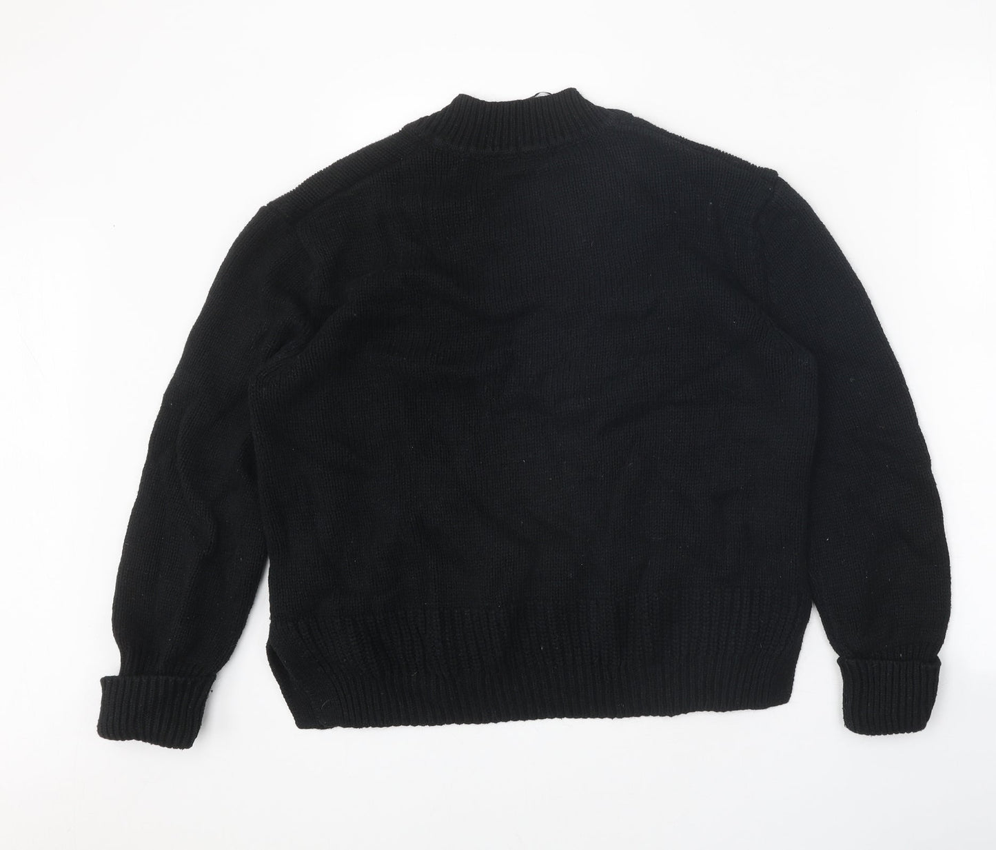 Womens UK Size M Marks and Spencer Black Pullover Jumper