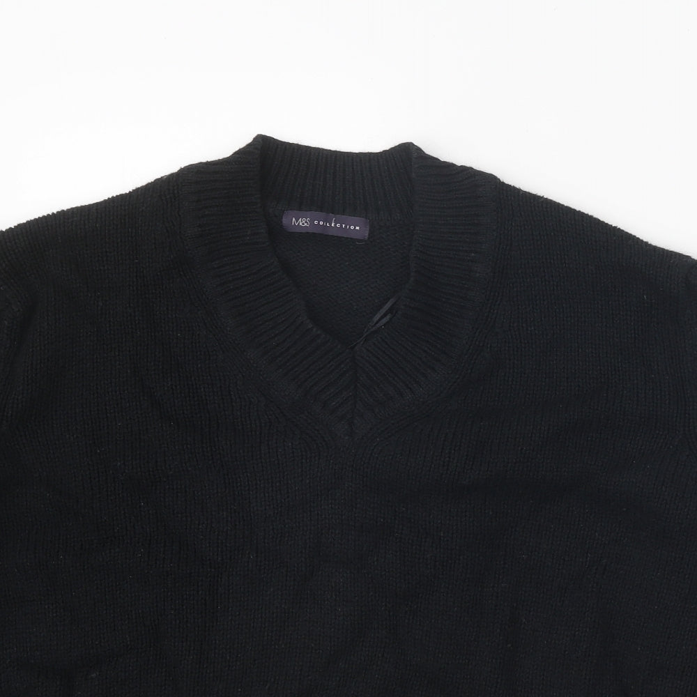 Womens UK Size M Marks and Spencer Black Pullover Jumper