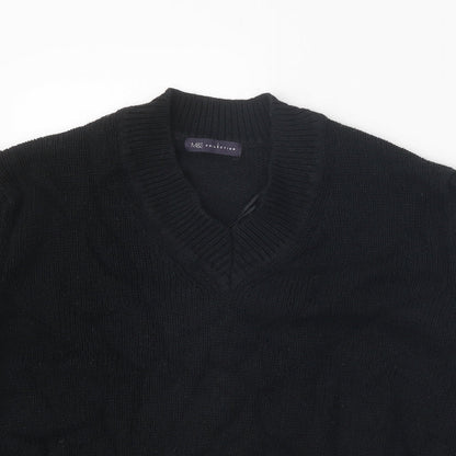Womens UK Size M Marks and Spencer Black Pullover Jumper