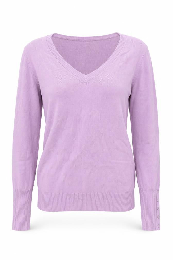 Womens UK Size XS Sisley Purple Pullover Jumper