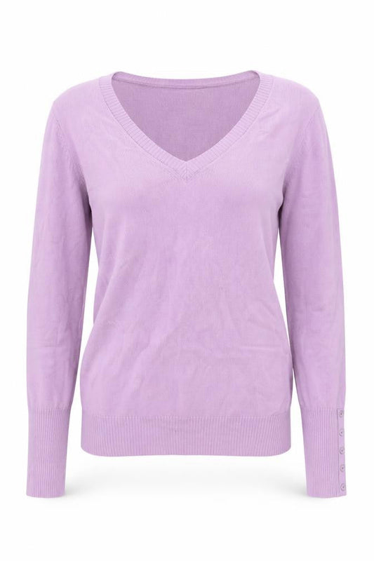 Womens UK Size XS Sisley Purple Pullover Jumper
