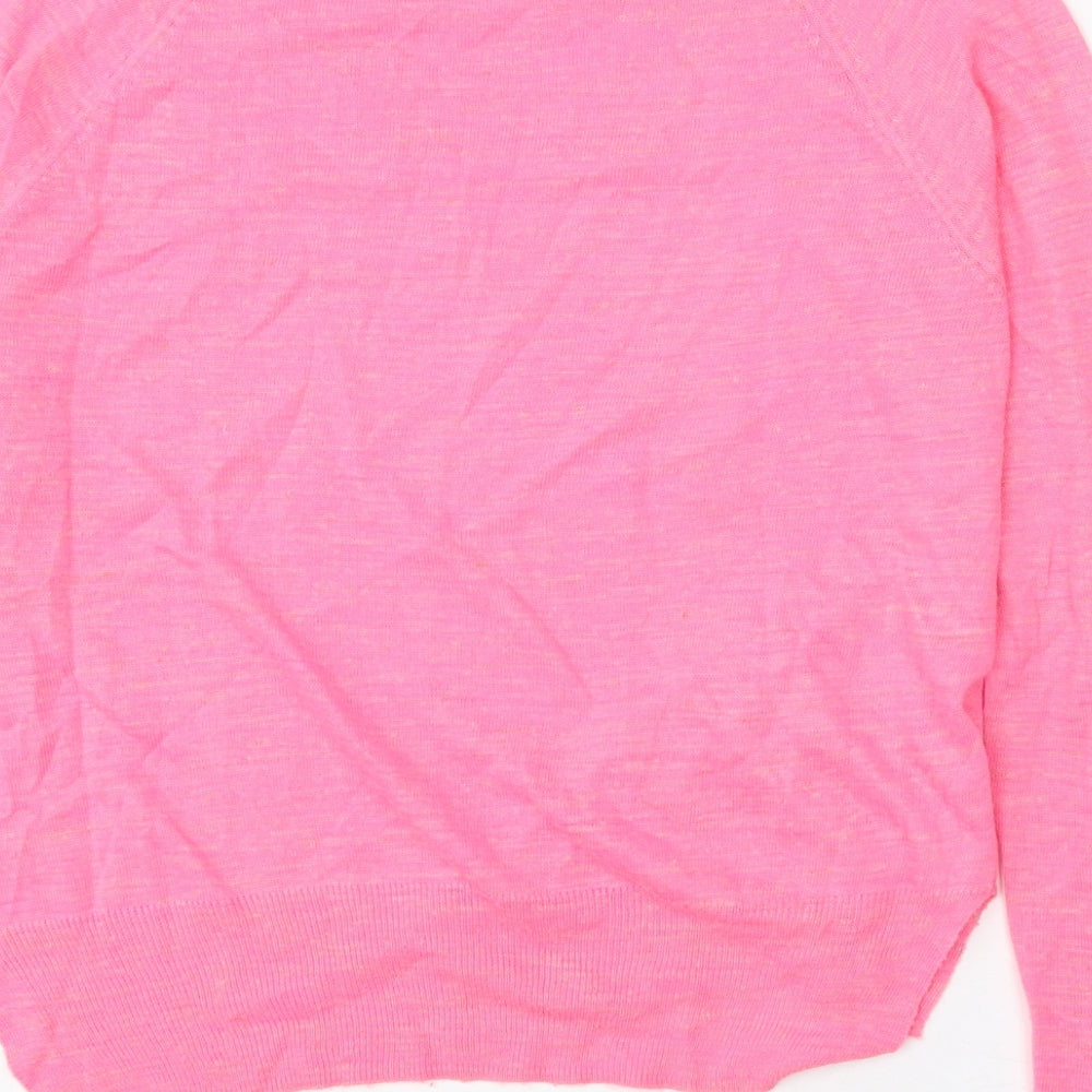 Womens UK Size 10 Topshop Pink Pullover Jumper