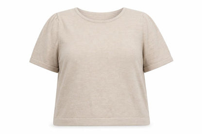 Classics Womens Beige Round Neck Acrylic Pullover Jumper Size 18