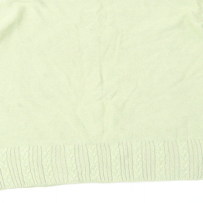 Country Casuals Womens Green Round Neck Acrylic Pullover Jumper Size M