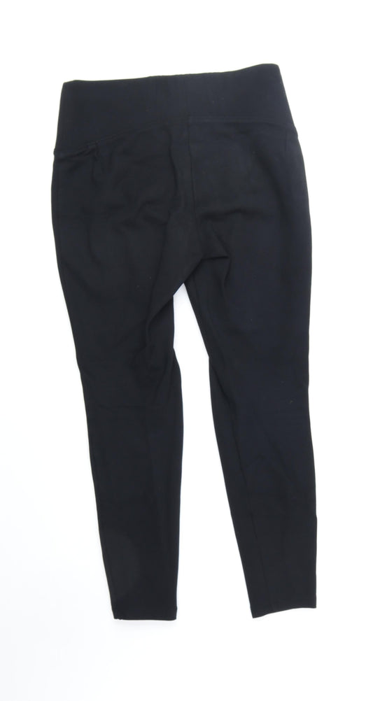 Womens UK Size 10 Marks and Spencer Regular Fit  Black Trousers