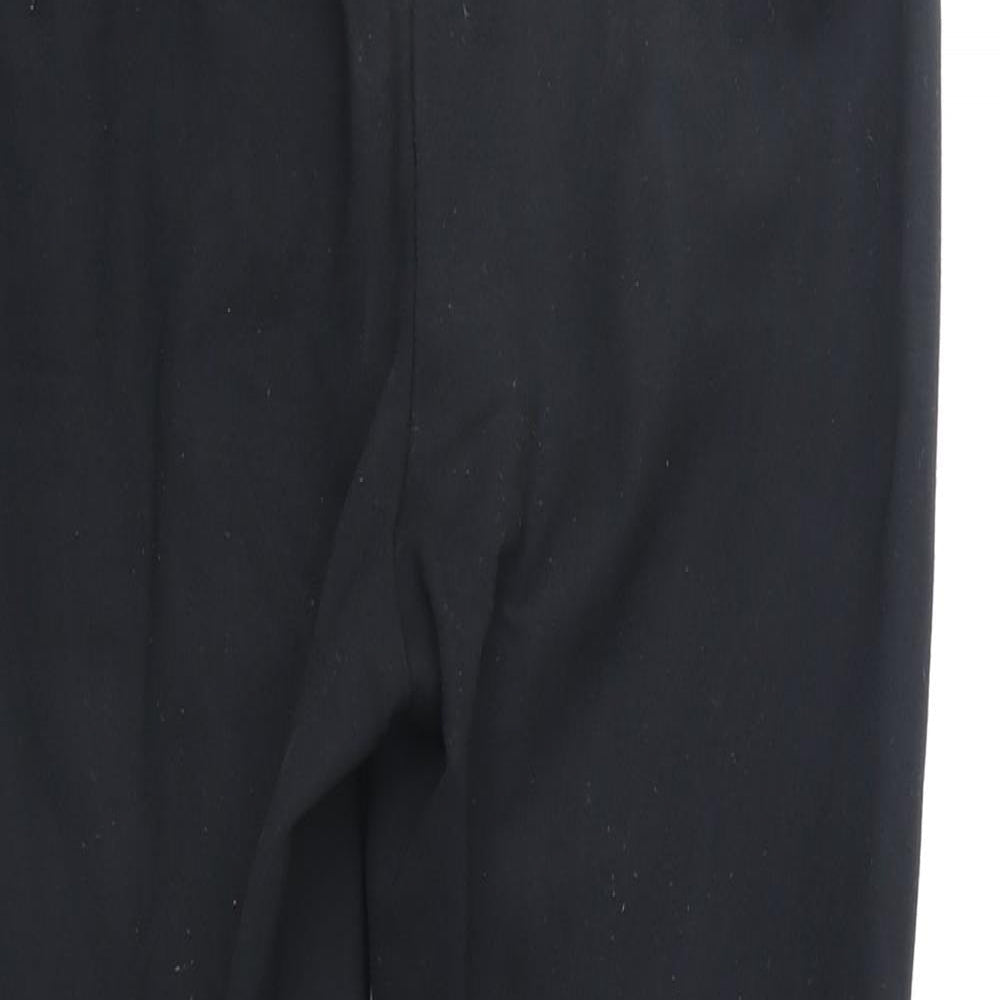 Womens UK Size 10 Marks and Spencer Regular Fit  Black Trousers