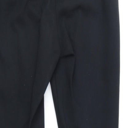 Womens UK Size 10 Marks and Spencer Regular Fit  Black Trousers