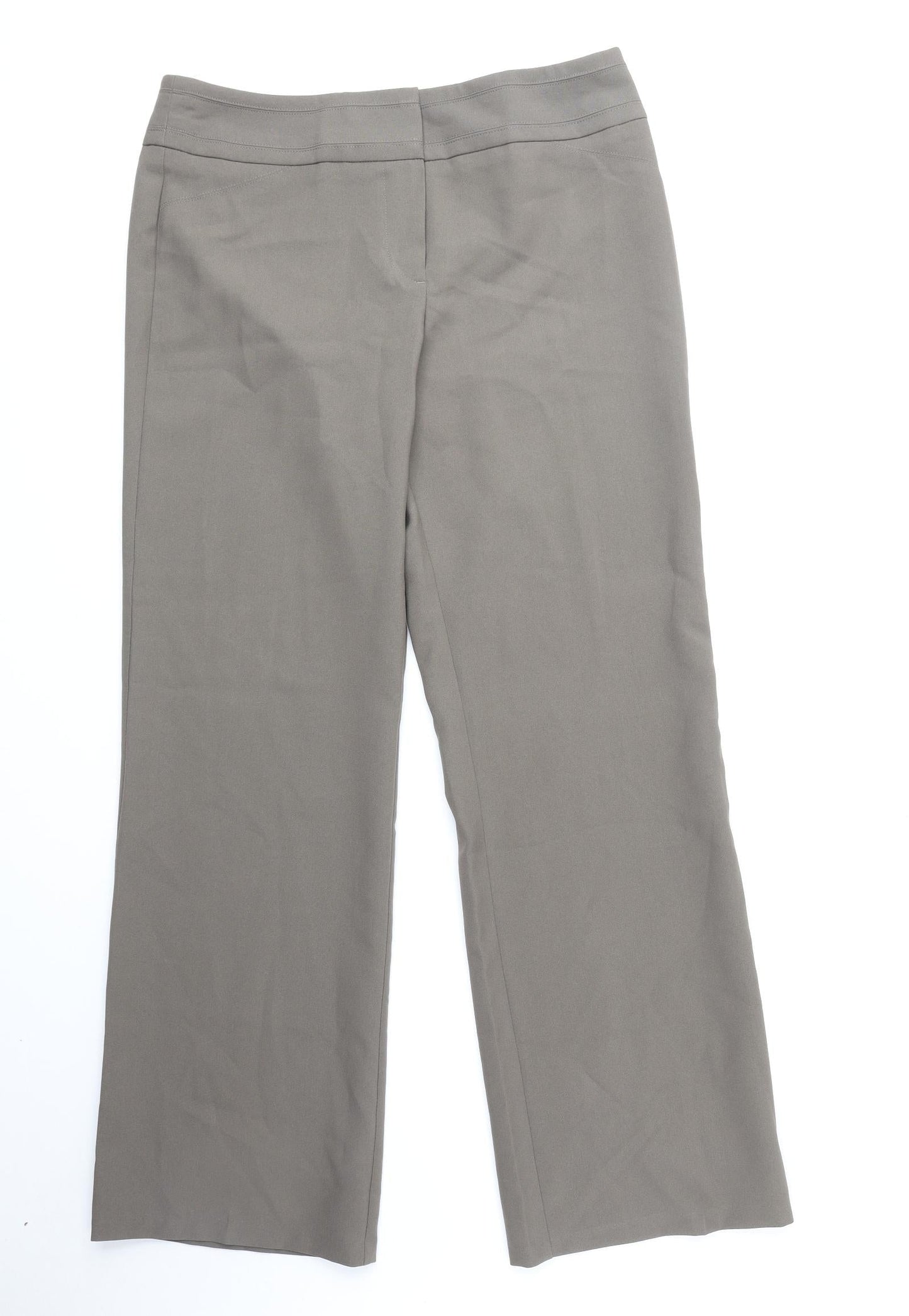 Womens UK Size 14 Marks and Spencer Regular Fit  Brown Trousers
