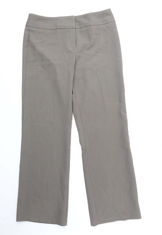Womens UK Size 14 Marks and Spencer Regular Fit  Brown Trousers