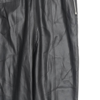 New Look Womens Black Polyester Trousers Size 12 Regular Zip