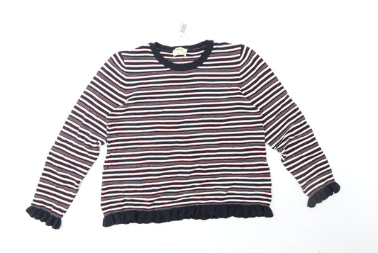 Womens UK Size 18 Papaya Blue Pullover Jumper