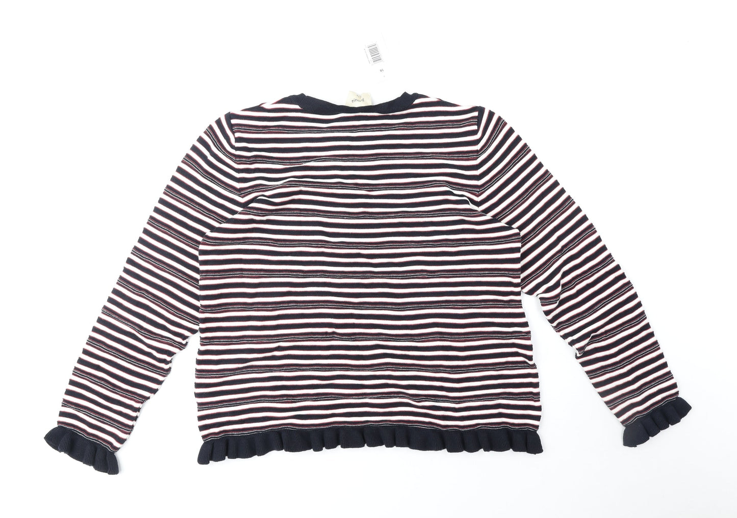 Womens UK Size 18 Papaya Blue Pullover Jumper