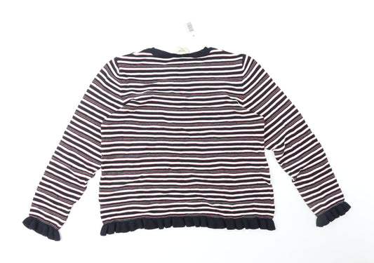 Womens UK Size 18 Papaya Blue Pullover Jumper