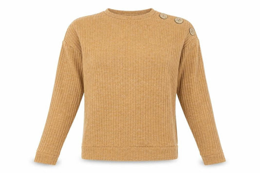 Womens UK Size 10 Papaya Beige Pullover Jumper