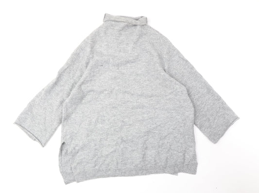Womens UK Size M Zara Grey Pullover Jumper