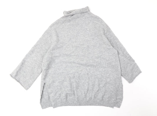 Womens UK Size M Zara Grey Pullover Jumper