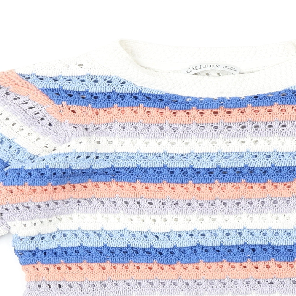 Womens UK Size XS Gallery Multicoloured Pullover Jumper
