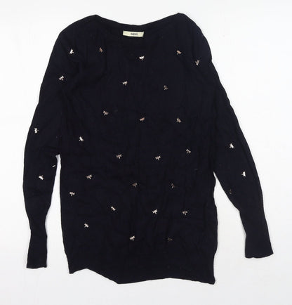 Womens UK Size S Oasis Blue Pullover Jumper