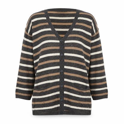 Womens UK Size One Size Tigi Brown Cardigan Jumper
