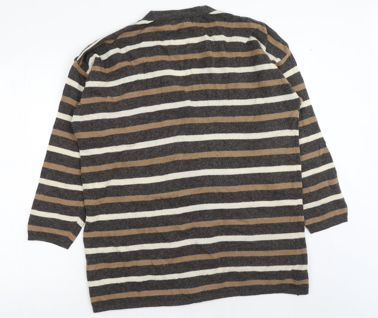 Womens UK Size One Size Tigi Brown Cardigan Jumper